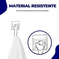 Suporte Porta Toalha Cromado sem Furos – Arthi - imagem 2