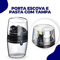 Organizador de Escovas: Dispenser Preto Arthi - imagem 2