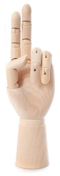Mão de Madeira Articulada Decorativa - Charme e Estilo para Qualquer Ambiente - imagem 3