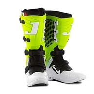 Bota Motocross Articulada Jett Hi-Vis Branca/Verde - Segurança e Performance para Pilotos - imagem 1