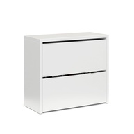 Sapateira Organizadora Basculante com 2 Gavetas Articuladas - Design Moderno para Hall e Quarto (Branco) - imagem 1