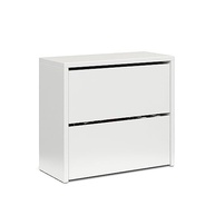 Sapateira Organizadora Basculante com 2 Gavetas Articuladas - Design Moderno para Hall e Quarto (Branco) - imagem 2