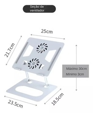 Suporte Ajustável e Articulado para Notebook, Tablet e Celular com Rotação 360° - Design Ergonômico e Compatível com Macbook, Asus e Outros - imagem 3