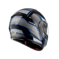 Capacete Articulado Peels U-RB2 Podium Preto/Azul com Viseira Solar - Segurança e Estilo para Sua Moto - imagem 5