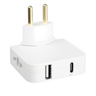 Adaptador Tomada Articulado com USB-C e USB: Carregue 4 Dispositivos + Design Compacto - imagem 2