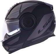 Capacete Robocop LS2 Scope Mask Articulado: Segurança e Estilo Preto e Titanium Fosco - imagem 4