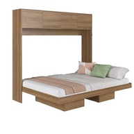 Cama Casal Articulável Horizontal com Portas 140 Hanover Mel - Design Moderno e Conforto Duradouro - imagem 4