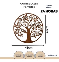 Mandala Decorativa Quadro Árvore da Vida 60cm - Design Espiritual e Elegante - imagem 2
