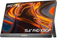 Monitor Portátil ARZOPA 15,6'' FHD 1080P - Monitor Ultra Fino para Laptop com Suporte - Display IPS para PC, MAC, Celular, Xbox, PS5 - Conectividade USB C e HDMI -A1 - imagem 1