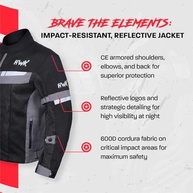 HWK Jaqueta de Motocross 3G: Proteção CE, Respirável e Conforto para Todas as Estações - imagem 5