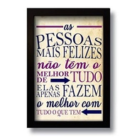 Quadro Decorativo Frase Motivacional As Pessoas 33x43 cm - Inspire-se Todos os Dias - imagem 1