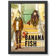 Quadro Decorativo Banana Fish Ash Lynx e Eiji Okumura - geek.frame - Vidro Premium - Decoração Otaku para Sala e Quarto - Presente Geek Anime Gamer - imagem 1
