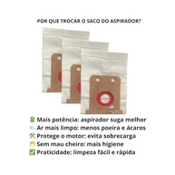 Saco Descartável para Aspirador Electrolux - 3 Unidades - Compatível com Clario, Classic, Jetmaxx, Ultrasilencer e Outros - imagem 4