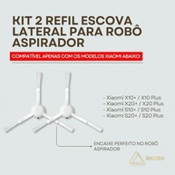 Kit 2 Escovas Laterais para Robô Aspirador X10+/X20+/S10+/S20+ Plus - Alta Durabilidade e Limpeza Eficiente - DAZZELI - imagem 4