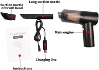 Aspirador Portátil Sem Fio Potente: Limpeza Rápida para Carro e Casa com Filtro HEPA - imagem 5