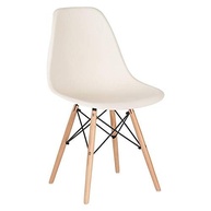 Cadeira Charles Eames Eiffel DSW - Design Moderno com Pés de Madeira Clara e Assento em Polipropileno - imagem 2