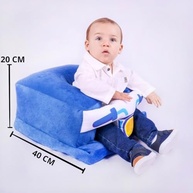 Assento Infantil Confortável com Design Adorável - Elefante Cinza | Apoio Ergonômico para Bebês de 3 a 6 Meses - imagem 3