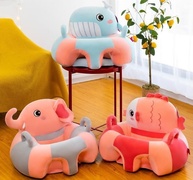 Assento para Bebê com Almofada de Apoio Postural - Elefante Rosa | Conforto e Segurança para Crianças - imagem 2