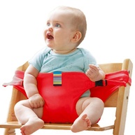 Cinto de Alimentação Infantil com Assento de Segurança para Bebês - Cadeira Portátil para Viagem e Casa (Vermelho) - imagem 1