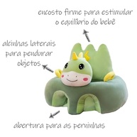 Assento para Bebê Dino - Almofada de Apoio Ergonômica com Design Divertido - imagem 5