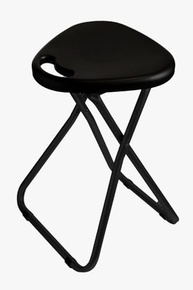 Secalux Banqueta Dobrável com Alça e Assento Preto – Linha Black | Conforto e Mobilidade em Qualquer Ambiente - imagem 2