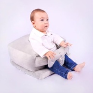 Assento de Bebê Confortável em Formato de Elefante Cinza - Apoio Ergonômico para Sentar com Estilo - imagem 4
