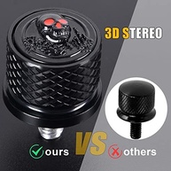 Parafuso Assento 3D Caveira Harley Dyna/Sportster/Softail/Road Glide (Preto) - imagem 4