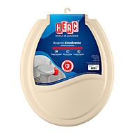Assento Sanitário com Tampa Envolvente Bege – Elegância e Durabilidade - imagem 1