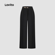 Calça Preta Lovito: Elegância Assimétrica - imagem 2
