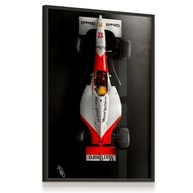 Quadro Decorativo Fórmula 1 Carro Art - Design Assinado 43x63cm com Moldura Preta e Vidro - imagem 2
