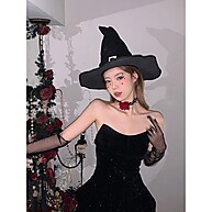 Chapéu de Bruxa Preto: Halloween Assustador! - imagem 1