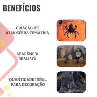 Aranhas Decorativas Halloween: 20 Unidades Assustadoras! - imagem 2