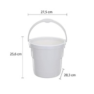 Balde Plástico 8 Litros Astra - Resistente e Versátil para Limpeza e Armazenamento - imagem 3