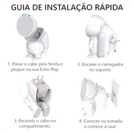 Suporte de Parede Astronauta para Alexa Echo Pop - Design Moderno e Organização Total (Preto) - imagem 5