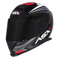 Capacete ASX Eagle Street Grafite e Vermelho: Estilo e Segurança para Sua Pilotagem (Tamanho 56/S) - imagem 5