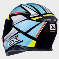 Capacete Feminino ASX Eagle Explorer Azul: Segurança e Estilo para sua Aventura na Moto! - imagem 3