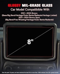 Protetor de Tela Brilhante ASZSK para Ford Bronco & Bronco Sport 2021-2024: Proteção Premium e Toque Suave - imagem 3