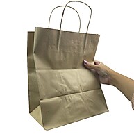 Sacola Kraft 23,5x17x28 cm - Compre por Atacado - imagem 2