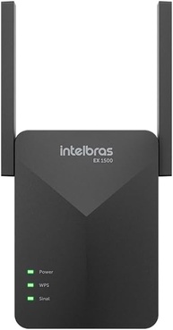 Extensor Mesh Wi-Fi 6 EX 1500 Preto Intelbras Cobertura de Até 100m² - imagem 1