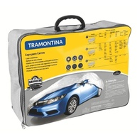 Capa para Carro Tramontina M Impermeável Cinza - Proteção Total até 4,7m - imagem 1