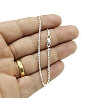 Pulseira Prata 925 Malha Baiano: Elegância Atemporal - imagem 2
