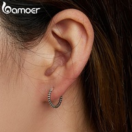 Brincos Prata 925 Bamoer: Elegância Atemporal - imagem 2