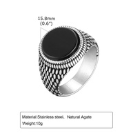Anel Masculino Ágata Punk: Estilo e Atitude - imagem 2