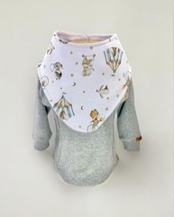 Babador Bandana Ajustável com Forro Atoalhado Premium - Estampa Circo Encantador - imagem 4