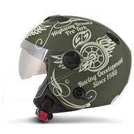 Capacete Aberto Pro Tork New Atomic Highway Dreams Fosco Verde Tam. 56 - Estilo e Segurança - imagem 1
