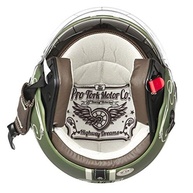Capacete Aberto Pro Tork New Atomic Highway Dreams Fosco Verde Tam. 56 - Estilo e Segurança - imagem 4