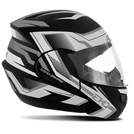 Capacete Escamoteável Pro Tork Attack Evo Brilhante Preto/Cinza - Segurança e Estilo para Sua Pilotagem - imagem 4