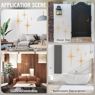 Decoração de Parede Estrela Explosão em Ouro - 4 Peças Modernas para Ambientes Atuais - imagem 5