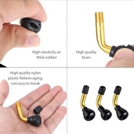 Hastes de Válvula Sem Câmara 90° (6 Unidades) - Latão Premium para Moto, Scooter, ATV - imagem 4