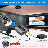 Conversor de Áudio RCA/P2 para Digital Óptico Toslink e Coaxial - VPFET - imagem 4